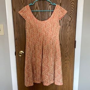 9&co lace and coral dress